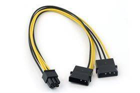 Kabeladapter - 4 pin till 6 pin PCI-E